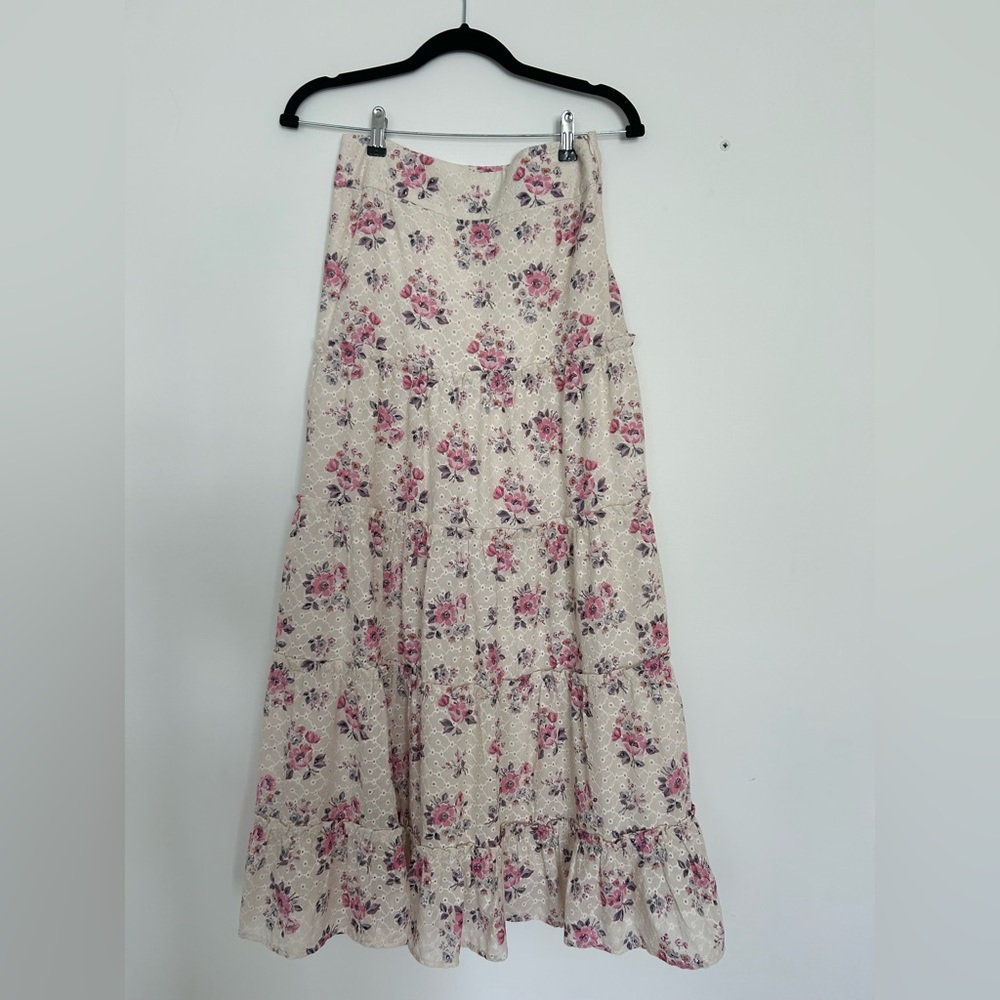 Renatta Eyelet Maxi Skirt, Size S